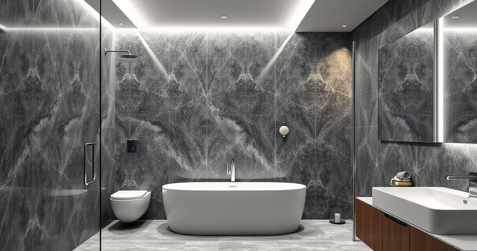 Descubra as Vantagens da Divis&oacute;ria de Banheiro em Granito Cinza
